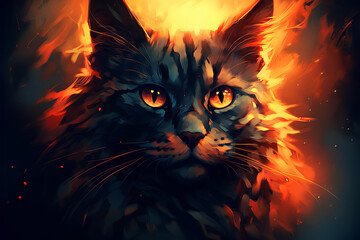 cat digital Reallistic