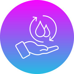 Fototapeta premium Reuse Water Icon