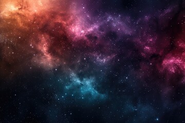 Obraz premium Beautiful galaxy background with vibrant colors