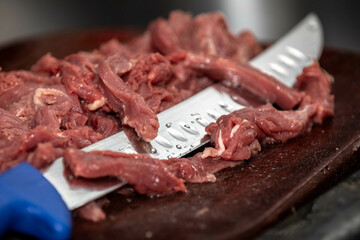 Fresh raw beef filet mignon