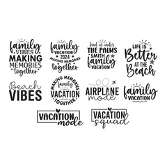 Family Vacation SVG Bundle