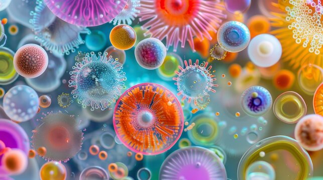 Colorful Variety of Microorganisms Inside Petri Dish Unveiled