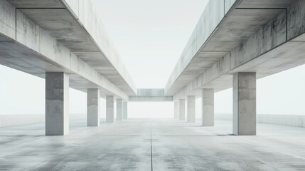 Obraz premium Modern Architecture: Embracing Minimalism in Design