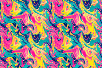 Abstract colorful marbled pattern with vibrant swirls, creating a seamless and dynamic design perfect for decoration