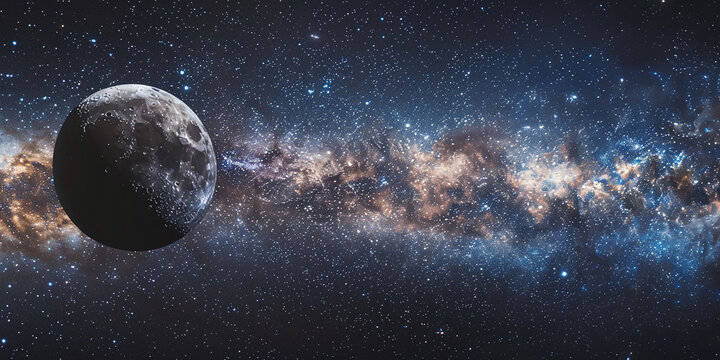 Celestial Charm: Capturing the Enchantment of the Moon in Space