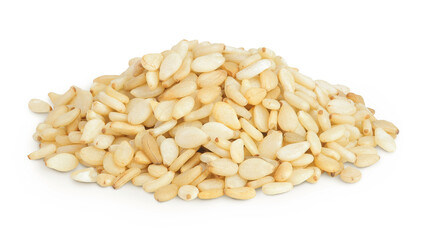 Sesame seeds isolated on white background