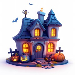 3D Enchanted Halloween House