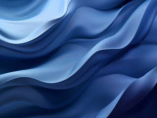 Obraz premium Blue backdrop featuring two paper mountain silhouettes