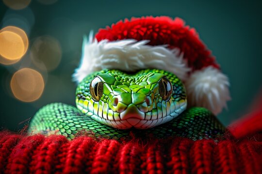 snake santa hat head cruel green eyed best year king thieves