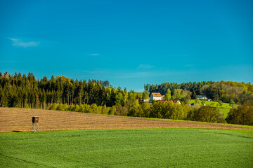 Eine früh morgendliche Wanderung rund um die Stadt Schmalkalden mit ihrer wunderschönen Landschaft - Thüringen - Deutschland