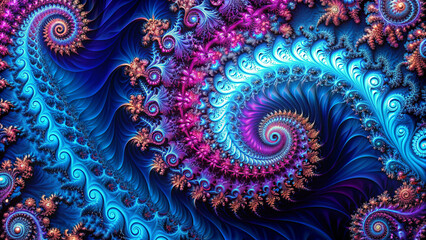 Abstract multicolored fractal background