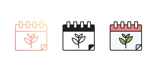 Calendar icon design with white background stock illustration