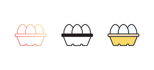 Eggs icon design with white background stock illustration