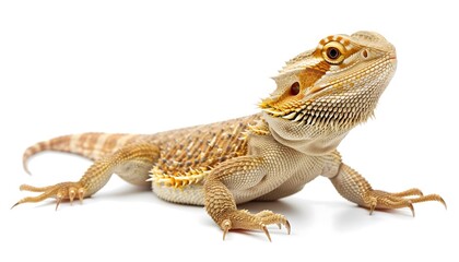 Bearded Dragon Lizard with Vibrant Colors
