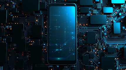 Fototapeta premium Telephone mockup design