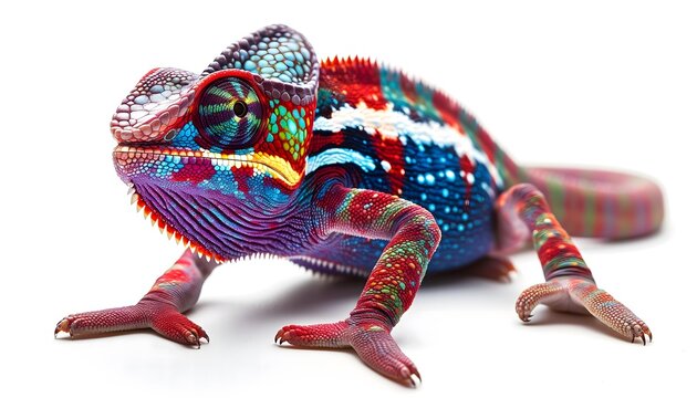 Strikingly Colorful Exotic Chameleon