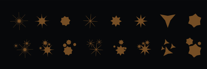 Shine sparkle icon. Vector blink star for logo, sparkle clipart. EPS 10.
