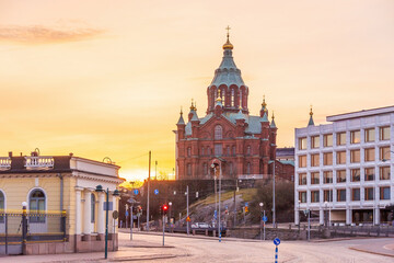 Naklejka premium Uspenski Cathedral, Helsinki On Hill