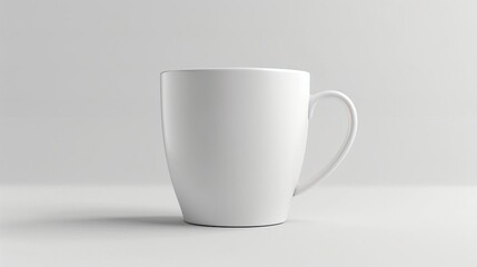 Obraz premium a white mug style mockup