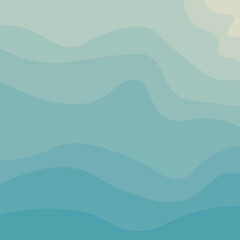 Abstract blue gradient wave simple background. Vector illustration.
