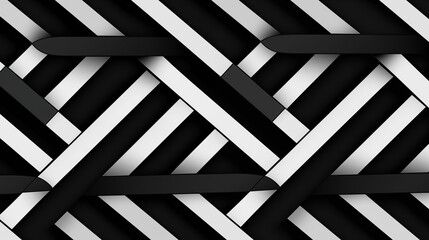 Abstract Image, Geometric Blocks, Black and White, Pattern Style Texture, Wallpaper, Background, Cell Phone and Smartphone Cover, Computer Screen, Cell Phone and Smartphone Screen, 16:9 Format - PNG