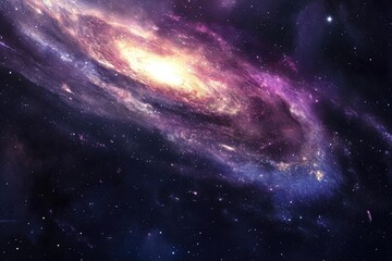 Fototapeta premium Stunning stars and planets in the galaxy