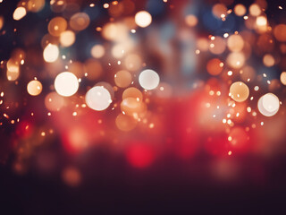 Mesmerizing cityscape glows in abstract light backdrop