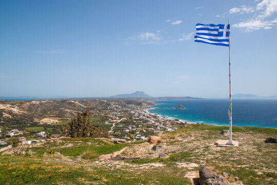 Landscape view of Castle of Kefalos, Kastri Island and Kampos town Kos Island South Aegean Region (S&uuml;dliche &Auml;g&auml;is) Greece