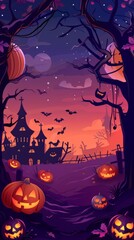 background with copy space of halloween