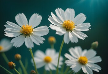 Coreopsis flower closeup Realistic Light understand with summer season flower concept