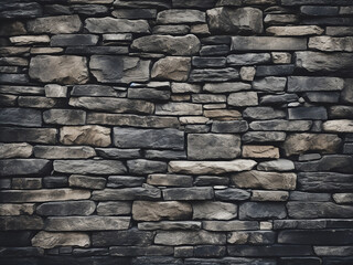Fototapeta premium Stone and brick meld in abstract, rough textures