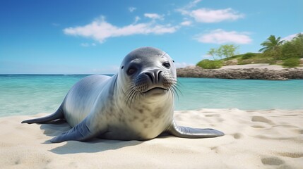 Caribbean Monk Seal - Extinct since 1950s, once Caribbean's marine mammal.