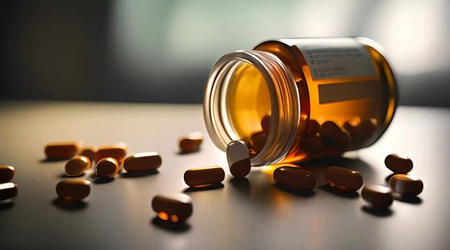 The medicine bottle contains colorful pills that not only provide everyday health support, but also symbolize modern pharmaceutical achievements.
