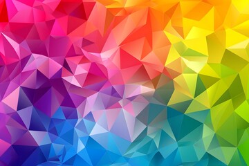 Obraz premium Multicolored rainbow abstract background with triangles