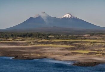 Fototapeta premium A view of a Volcano