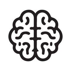 Human brain icon vector