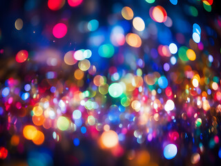 Lively hues cascade in the effervescent party aura