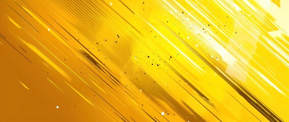A yellow background with a line of dots and a line of stars