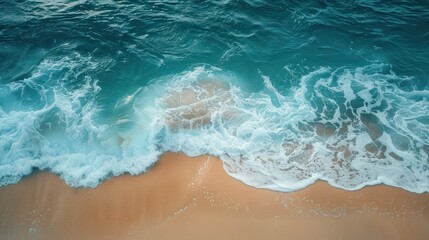 The ocean is calm and the waves are small