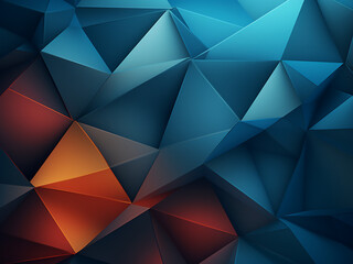 Fototapeta premium Origami-style polygonal background in 3D illustration