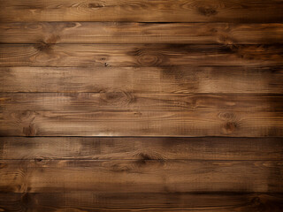 Fototapeta premium Top view of weathered brown wood texture, adding depth to the backdrop