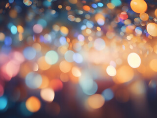 Fototapeta premium Abstract bokeh background mesmerizes with blurred lights