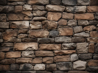Obraz premium Stone wall provides a picturesque backdrop