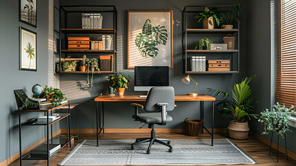 Modern Minimalism for creating a Cozy Home Office Haven for Remote Work Success