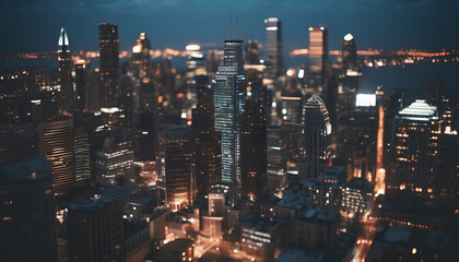 Fototapeta premium The center of the metropolis photo from a height
