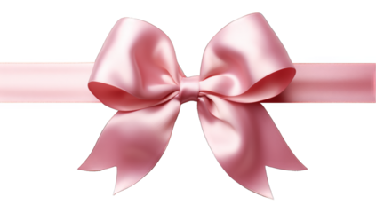 pink ribbon bow isolated on transparent background Remove png, Clipping Path, pen tool
