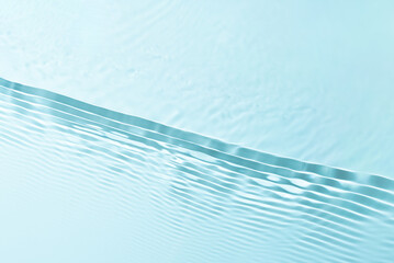 Serene beauty of water wave forming a straight line. Perfect for design projects and backgrounds in...