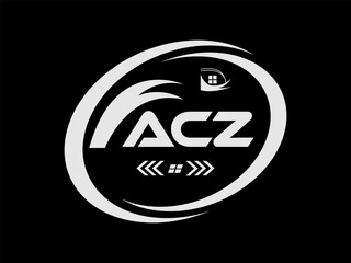 PrintACZ letter logo Design. ACZ Simple and modern logo. ACZ monogram logo. ACZ Abstract Alphabet vector logo Design.

