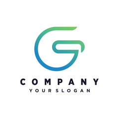 Vector letter g design with creative element idea concept