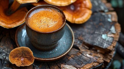 mushroom coffee taste, scents of mushroom coffee linger, enticing taste buds with bold promises of satisfaction in every sip